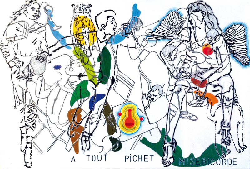 A-tout-pichet-misericorde 1 - acrylique sur toile - 116 x 81 - 2016